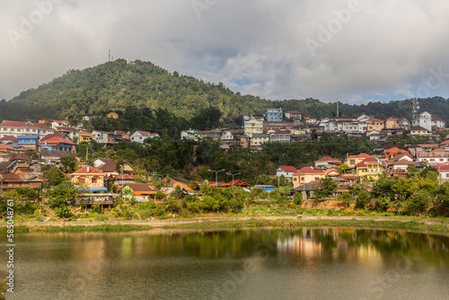 Small pond in Phongsali town, Laos