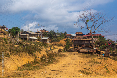Samarkisay village in Phongsali province, Laos