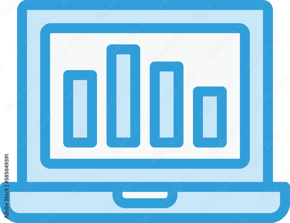 Online graph Vector Icon Design Illustration Online graph Vector Icon Design Illustration