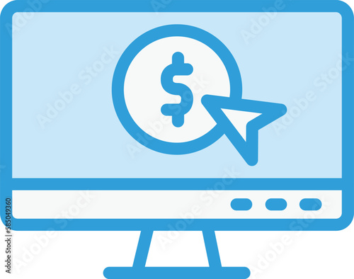 Pay per click Vector Icon Design Illustration