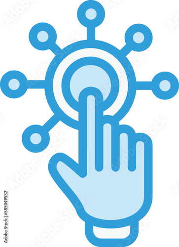 Interactivity Vector Icon Design Illustration