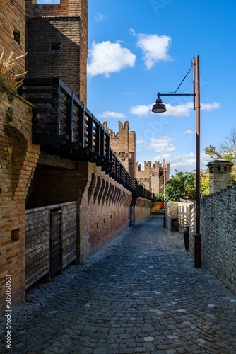 View of the old Gradara city