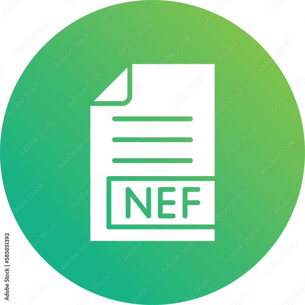 NEF Vector Icon Design Illustration NEF Vector Icon Design Illustration