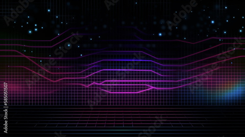 abstract musical and technology background