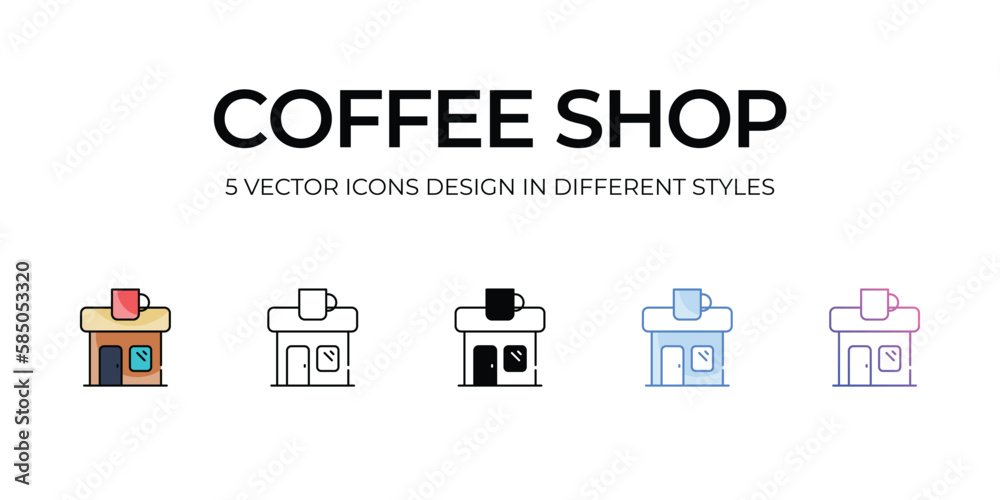 Coffee Shop icon. Suitable for Web Page, Mobile App, UI, UX and GUI design. Coffee Shop icon. Suitable for Web Page, Mobile App, UI, UX and GUI design.