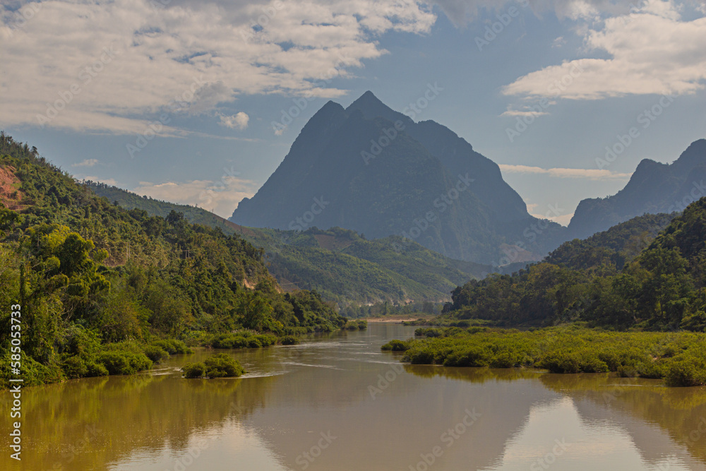 Nam Ou river near Muang Ngoi Neua village, Laos