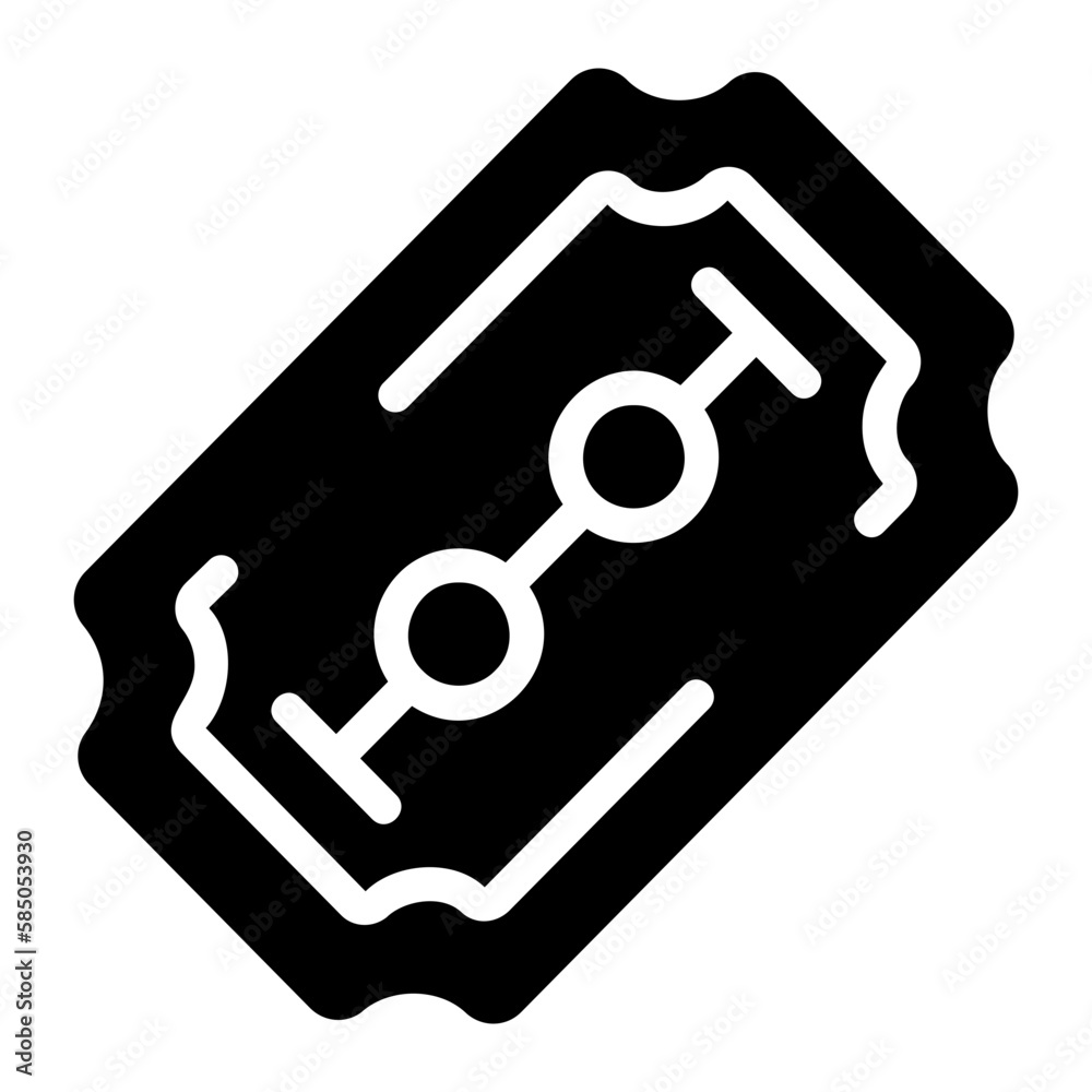 razor glyph icon razor glyph icon