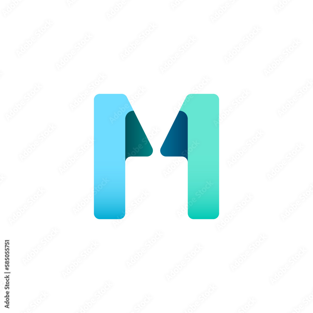 Paper alphabet origami font, for your logo design with shadow, multi-colored letter M, vector illustration 10EPS Paper alphabet origami font, for your logo design with shadow, multi-colored letter M, vector illustration 10EPS