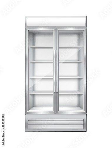 Refrigerator Realistic Illustration