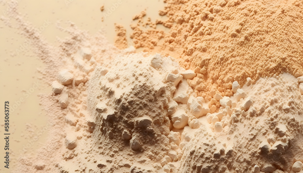 Vanilla toned facial powder for decorative cosmetics background Vanilla toned facial powder for decorative cosmetics background
