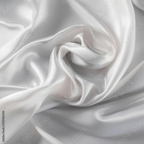 silk white shiny background, generative AI