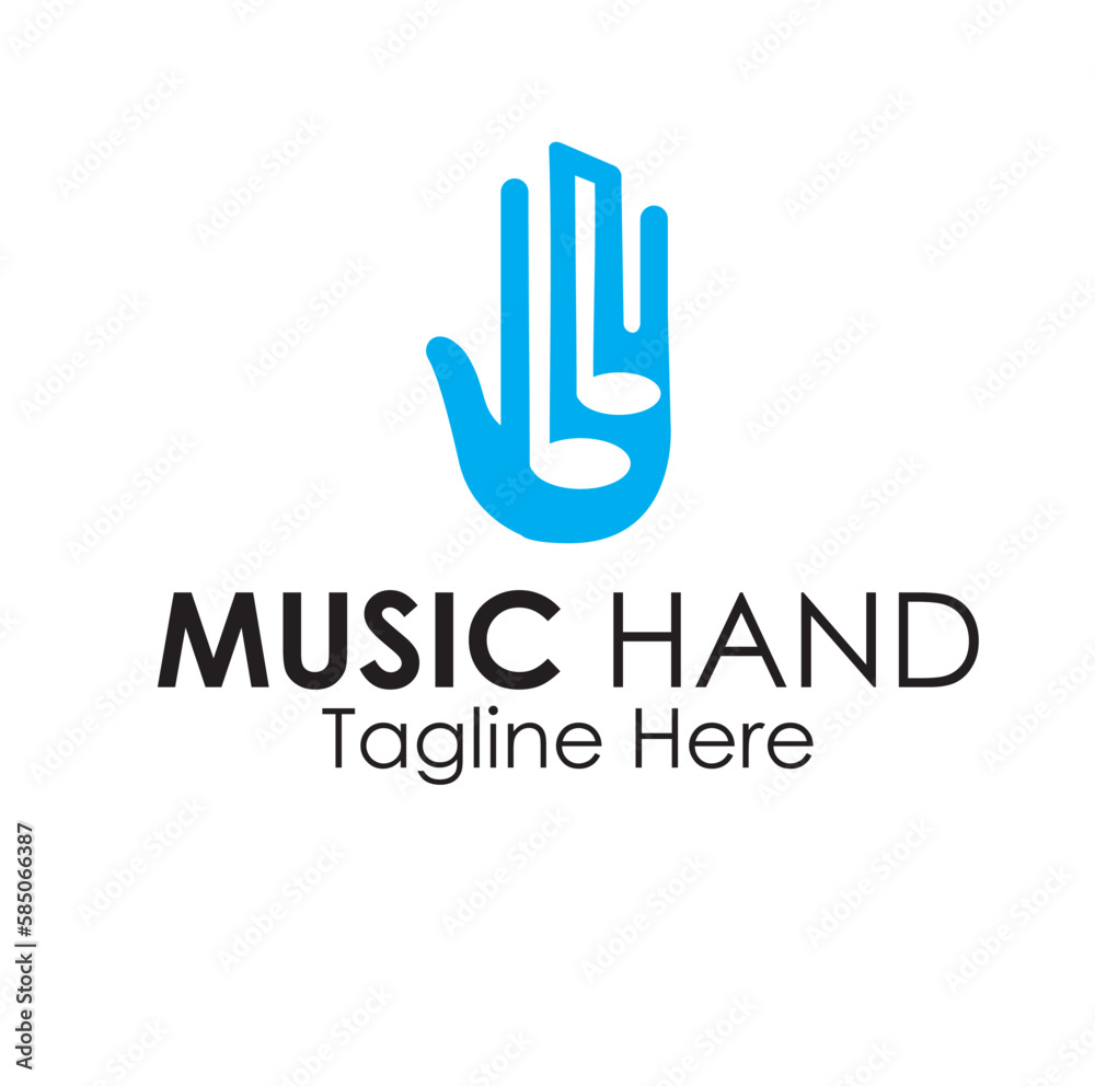 music hand logo design concept music hand logo design concept