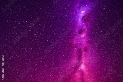 Milky Way, stars and nebula. Night starry sky. Space vector background