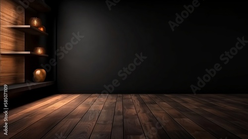 empty room with wooden floor © Roberto