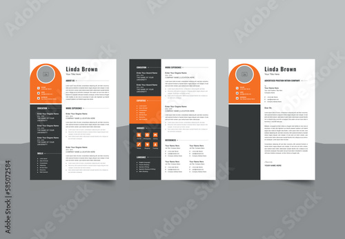 Modern Simple Resume Template Design