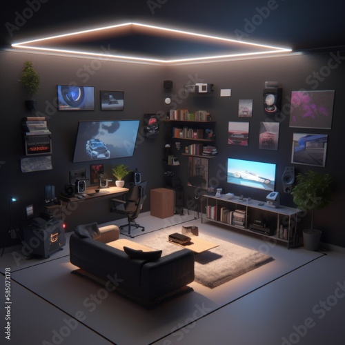Modern Gaming Room Design Ideas