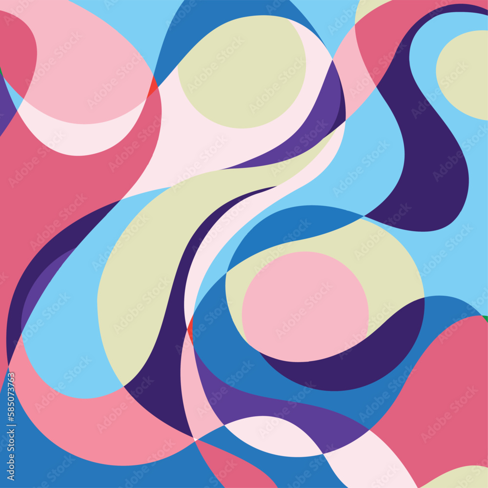 Pop-art geometric colourful.Color splash abstract background for design