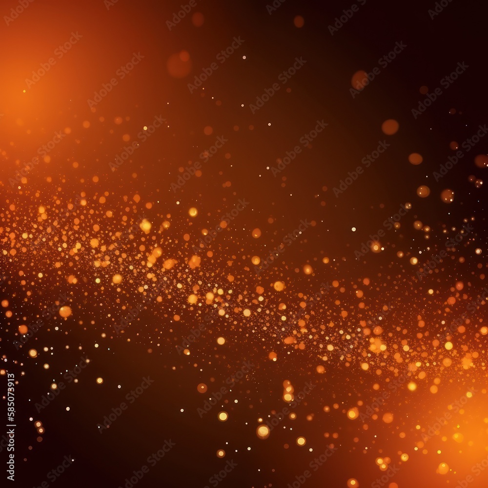 Abstract Orange Particle Background