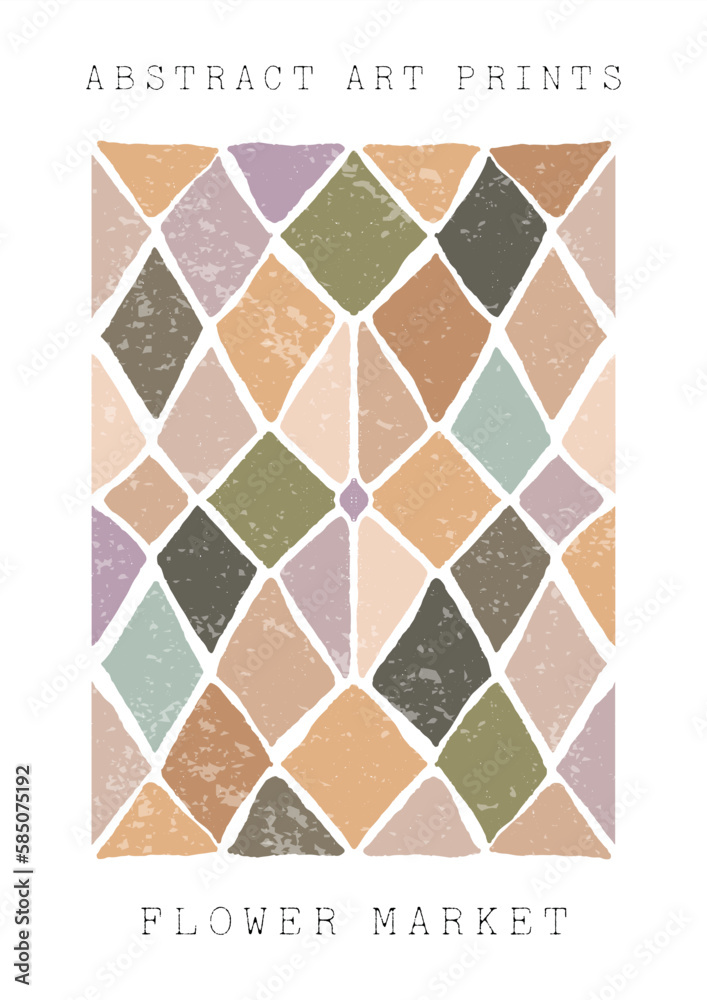 Large set of modern A4 posters in a modern boho style, hand-drawn. Suitable for poster, banner, printing, branding Large set of modern A4 posters in a modern boho style, hand-drawn. Suitable for poster, banner, printing, branding