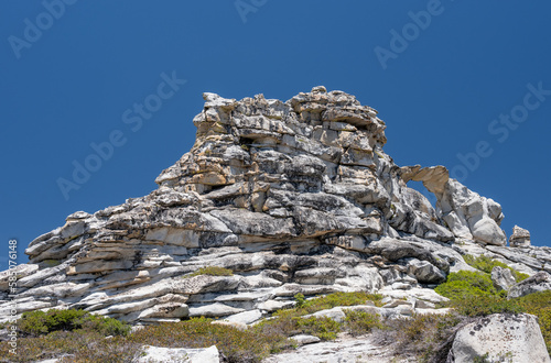 Blue Sky Over Rocks at Indian Arch in Yosemite