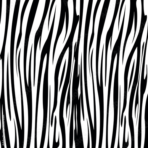 Skin wild animal zebra decorative seamless pattern