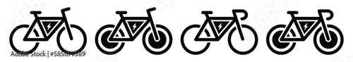 Electric Bicycle icon. Bicycle icon, vector illustration