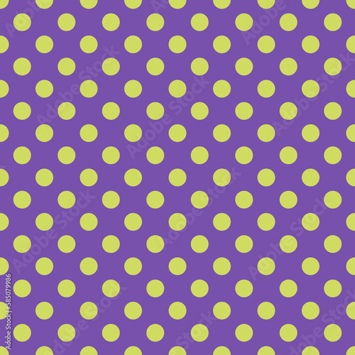 Royal purple & Chinese green polka dot pattern