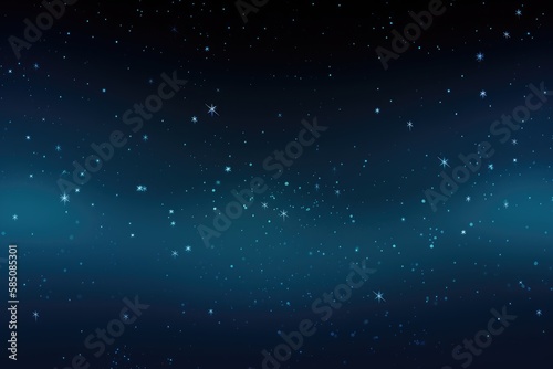 Stars in the dark blue Sky - Cosmos Backdrop