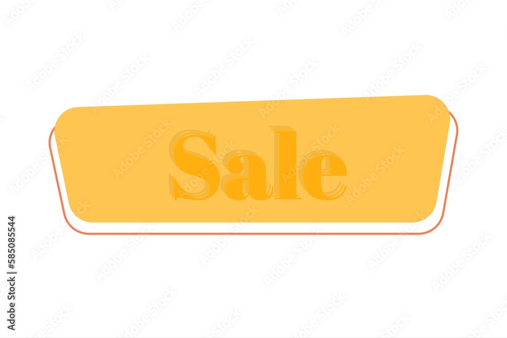 Super Sale lettering with floral frame on white background. Vector illustration.
