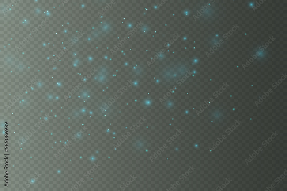 Glowing light effect with many glitter particles isolated on transparent background. Vector star cloud with dust. Glowing light effect with many glitter particles isolated on transparent background. Vector star cloud with dust.