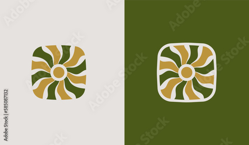 Leaf Flower Tree Logo. Universal creative premium symbol. Vector sign icon logo template. Vector illustration