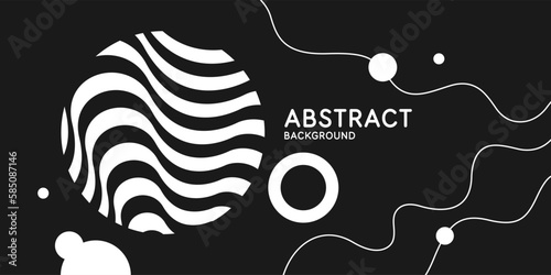 Abstract background in a modern trendy style. Poster with simple flat organic shapes, geometric shapes and lines.