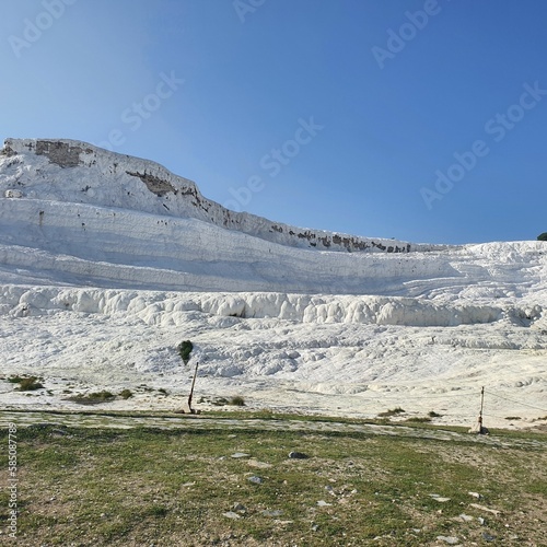white travertine Pamukkale turkey