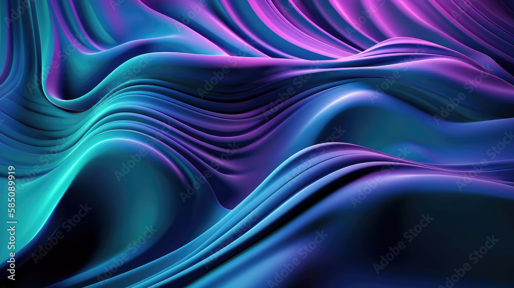Purple and blue fabric background that is made by the company. (Generative AI)