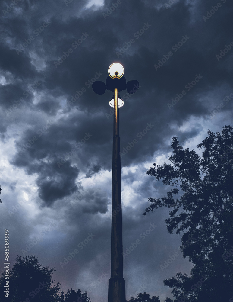 street lamp and sky