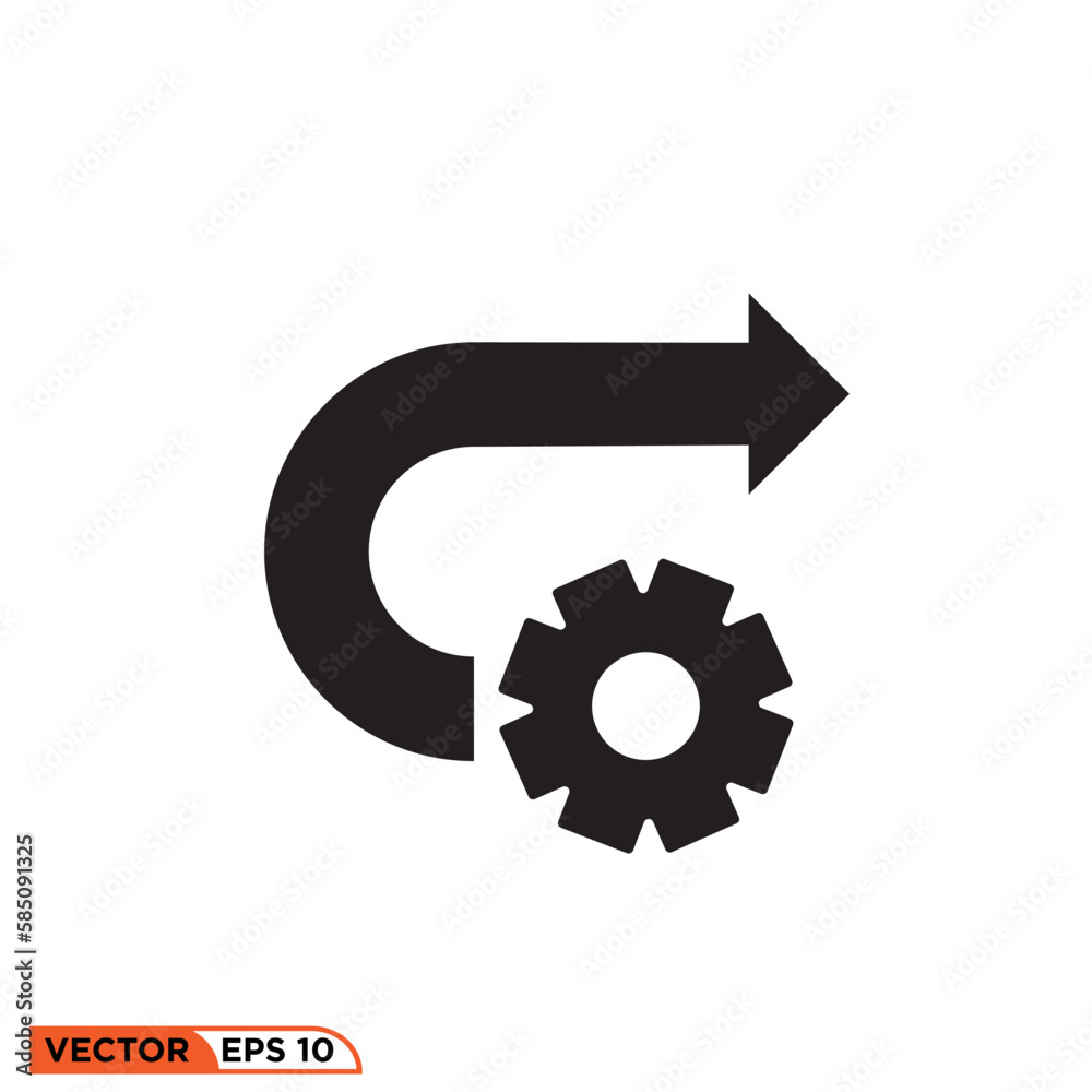 Icon vector graphic of  Setting Arrow