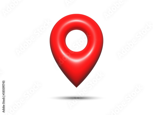 3d pin marker isolated on white Free Download 3d pin marker isolated on white - GFXLoad