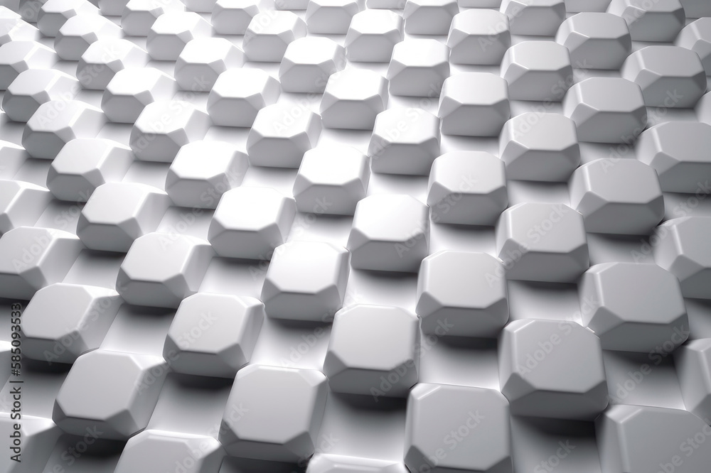 Abstract background, white geometric shapes. AI generative. Abstract background, white geometric shapes. AI generative.