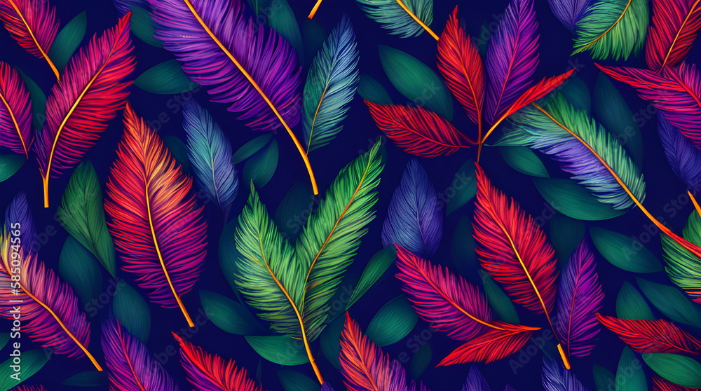 Leaves Foliage Background Botanical Flowers with copy space A Dreamy and Mystic Tropic Leaves Imagery on a Lush Background Generated by AI Leaves Foliage Background Botanical Flowers with copy space A Dreamy and Mystic Tropic Leaves Imagery on a Lush Background Generated by AI