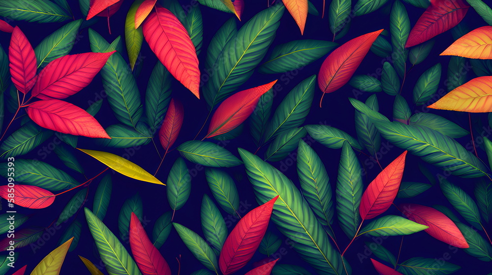 Leaf Foliage Background Botanical floral with copy space An Ornate Vector Wallpaper Featuring Vibrant Autumn Leaves Made Possible by Generative AI Leaf Foliage Background Botanical floral with copy space An Ornate Vector Wallpaper Featuring Vibrant Autumn Leaves Made Possible by Generative AI