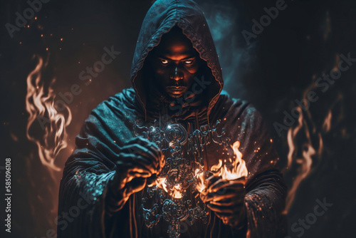 witches perform occult rituals, generative ai