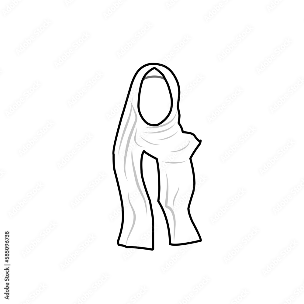 Muslim woman with hijab