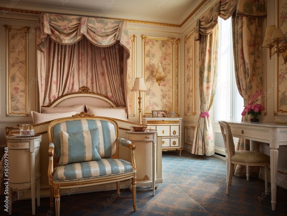 French king versailles inspired room bedroom, idea inspirational ...