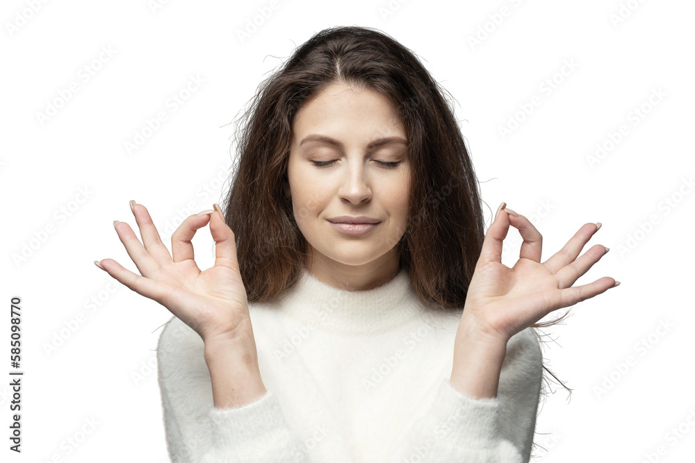 Woman pose lotus balance and harmony, relieves stress, transparent background, png, isolated. Woman pose lotus balance and harmony, relieves stress, transparent background, png, isolated.