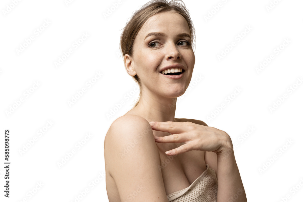 Spa woman smooth skin, transparent background, png, isolated. Spa woman smooth skin, transparent background, png, isolated.