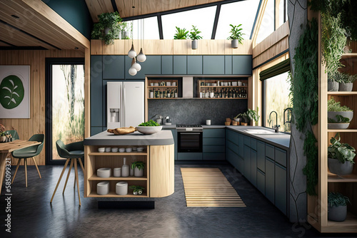 kitchen designs for a modern home, modular kitchen design, Kitchen island designs ,generative artificial intelligence