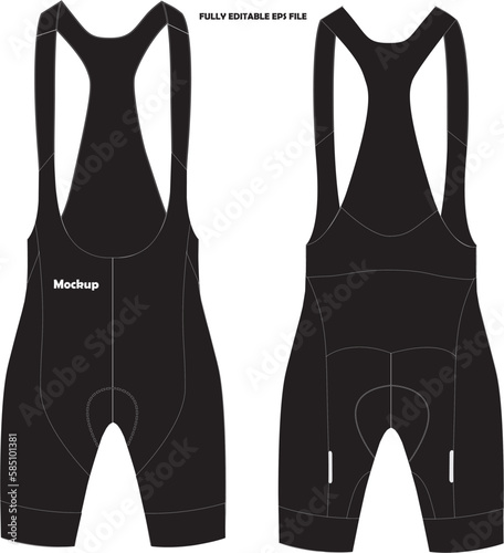 Cycling Bib Shorts Mockup