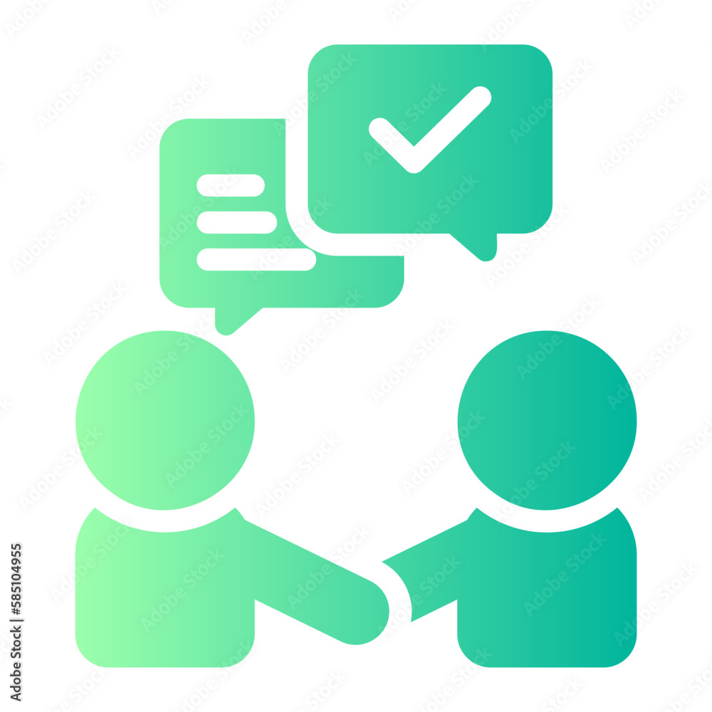 interview gradient icon