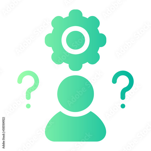 difficulties gradient icon