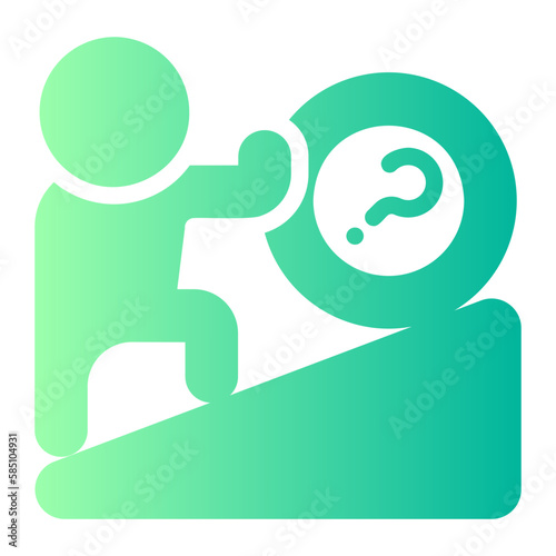 difficulties gradient icon